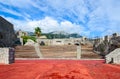 Amphitheatre in fortress Kanli Kula, Herceg Novi, Montenegro Royalty Free Stock Photo
