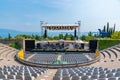 Amphitheatre at Vittoriale degli italiani palace at Gardone Riviera in Italy