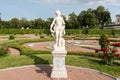 Amphitrite sculpture in the lower park of the Grand Menshikov Palace in Oranienbaum Royalty Free Stock Photo