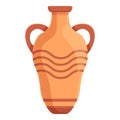 Amphora ancient icon, cartoon style Royalty Free Stock Photo