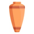 Amphora art icon, cartoon style Royalty Free Stock Photo