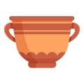 Amphora ceramic icon, cartoon style