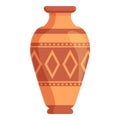 Amphora crusted icon, cartoon style