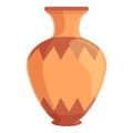 Amphora elder icon, cartoon style