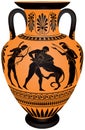 Amphora Hercules Fighting The Nemean Lion