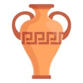 Amphora history icon, cartoon style Royalty Free Stock Photo