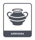 amphora icon in trendy design style. amphora icon isolated on white background. amphora vector icon simple and modern flat symbol