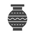 Amphora icon vector image.