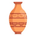 Amphora jug icon, cartoon style Royalty Free Stock Photo