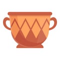 Amphora style icon, cartoon style Royalty Free Stock Photo