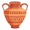 Amphora urn icon, cartoon style Royalty Free Stock Photo