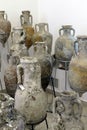 Amphorae found in ancient shipwrecks