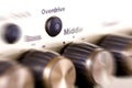 Amplifier controls Royalty Free Stock Photo