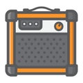 Amplifier filled outline icon, music