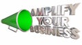 Amplify Your Business Bullhorn Megaphone Royalty Free Stock Photo