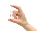 Ampoule in hand Royalty Free Stock Photo