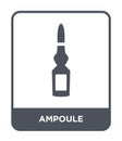 ampoule icon in trendy design style. ampoule icon isolated on white background. ampoule vector icon simple and modern flat symbol Royalty Free Stock Photo