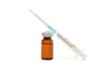 Ampoule and syringe Royalty Free Stock Photo