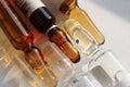 Ampoules with bioactive substances.