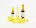 Ampoules and capsules drug