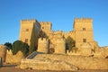 Ampudia Castle , Spain in morning light Royalty Free Stock Photo