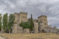 Beautiful castle of Ampudia in the province of Palencia, Spain Royalty Free Stock Photo