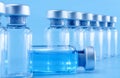 Ampules in a row Royalty Free Stock Photo