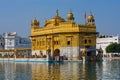 AMRITSAR, INDIA - OCTOBER 19: Sikh pilgrims in the Golden Temple during celebration day in October 19, 2012 in Amritsar, Punjab Royalty Free Stock Photo