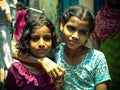 Amroha, Utter Pradesh, INDIA - 2011: Unidentified poor people living in slum Royalty Free Stock Photo