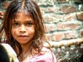 Amroha, Utter Pradesh, INDIA - 2011: Unidentified poor people living in slum Royalty Free Stock Photo