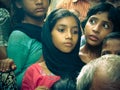 Amroha, Utter Pradesh, INDIA - 2011: Unidentified poor people living in slum Royalty Free Stock Photo