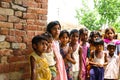 Amroha, Utter Pradesh, INDIA - 2011: Unidentified poor people living in slum Royalty Free Stock Photo