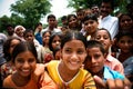 Amroha, Utter Pradesh, INDIA - 2011: Unidentified poor people living in slum Royalty Free Stock Photo