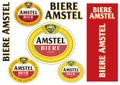 Amstel Beer Etiquette vector illustration poster template