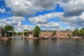 Amstel museum clouds Royalty Free Stock Photo