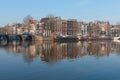 Amstel River, Amsterdam Royalty Free Stock Photo