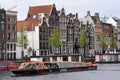 Amstel river in Amsterdam. Netherlands