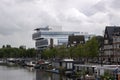 Amsteldok Building During Dark Weather At Amsterdam The Netherlands 14-7-2020
