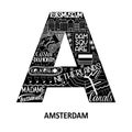 Amsterdam abstract sight map