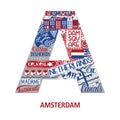 Amsterdam abstract sight map