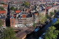 Amsterdam aerial 01, Netherlands Royalty Free Stock Photo