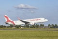 Amsterdam Airport Schiphol - Airbus A320-214 of Air Arabia Maroc lands