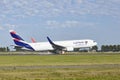 Amsterdam Airport Schiphol - Boeing 767-316ERBCF of LATAM Cargo Colombia lands