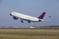 Amsterdam Airport Schiphol - Delta Air Lines Airbus A330 takes off