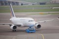 Amsterdam Airport Schiphol The Netherlands - April 14th 2018: F-GUGR Air France Airbus A318-100 Royalty Free Stock Photo