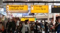 Amsterdam Airport Schiphol. Signs and billboards. Airport termin