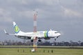 Amsterdam Airport Schiphol - Transavia Sunweb livery Boeing 737 lands