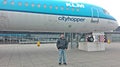 Amsterdam airports with airliners in holland