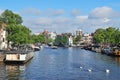 Amsterdam. Amstel River Royalty Free Stock Photo