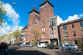 AMSTERDAM-APRIL 30: Amsterdam Fatih Mosque in the famous Jordaan area on April 30,2015, the Netherlands.